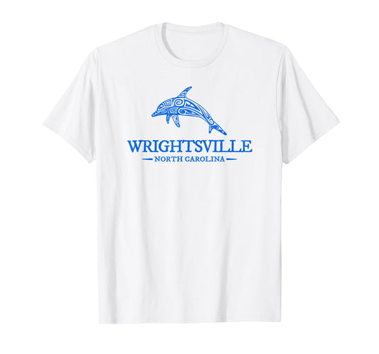 Wrightsville Beach North Carolina Dolphin Boys Girls T-Shirt