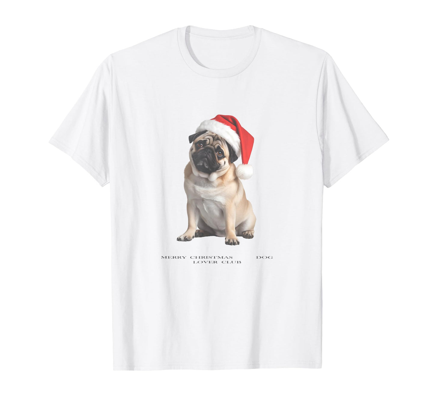 Pug Christmas Dog Vintage T-Shirt