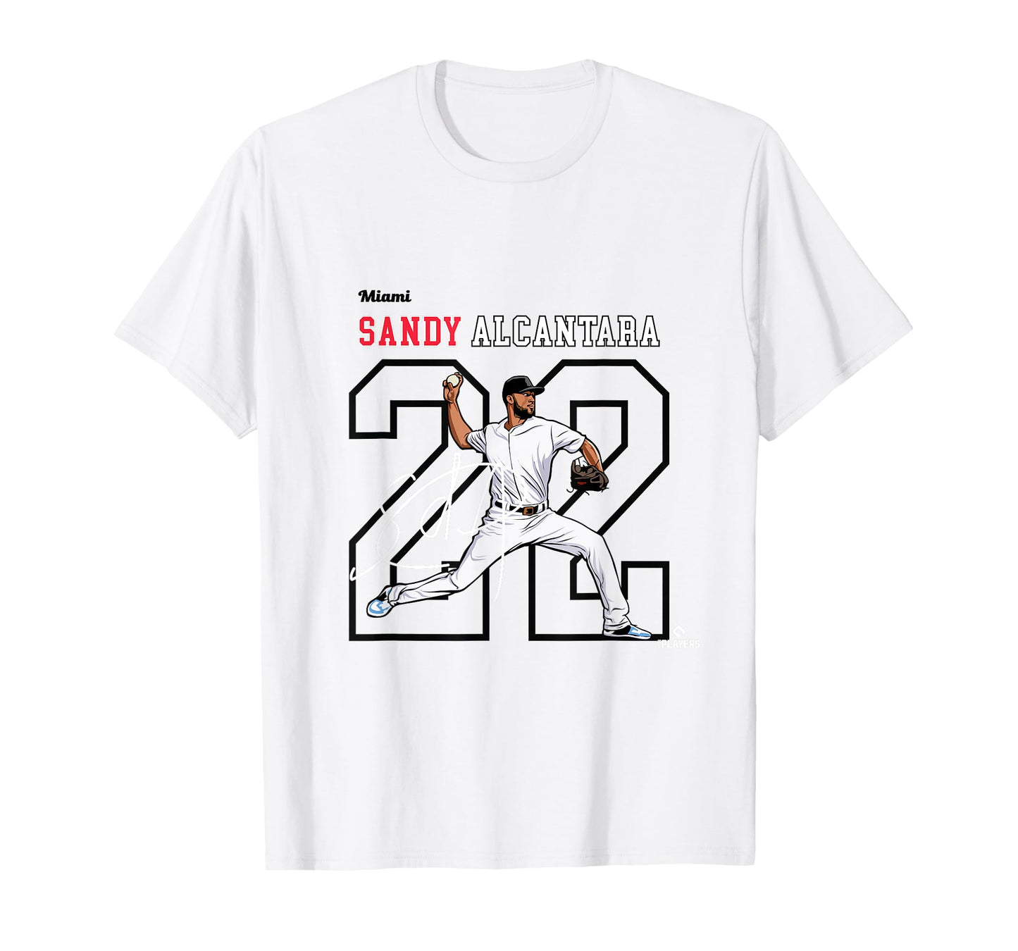 Sandy Alcantara | Miami Baseball Players | MLBSAL3005 T-Shirt
