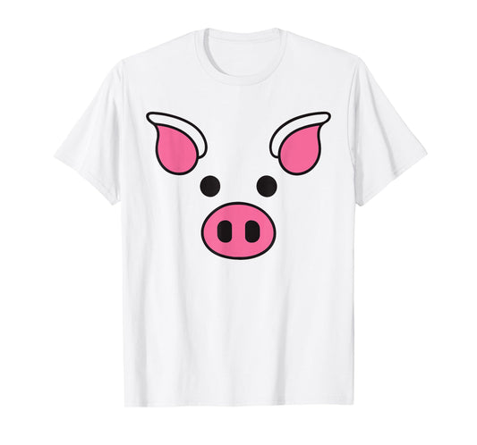 Pig Face Shirt Adult Kids Men Women Pig Face Costume T-Shirt