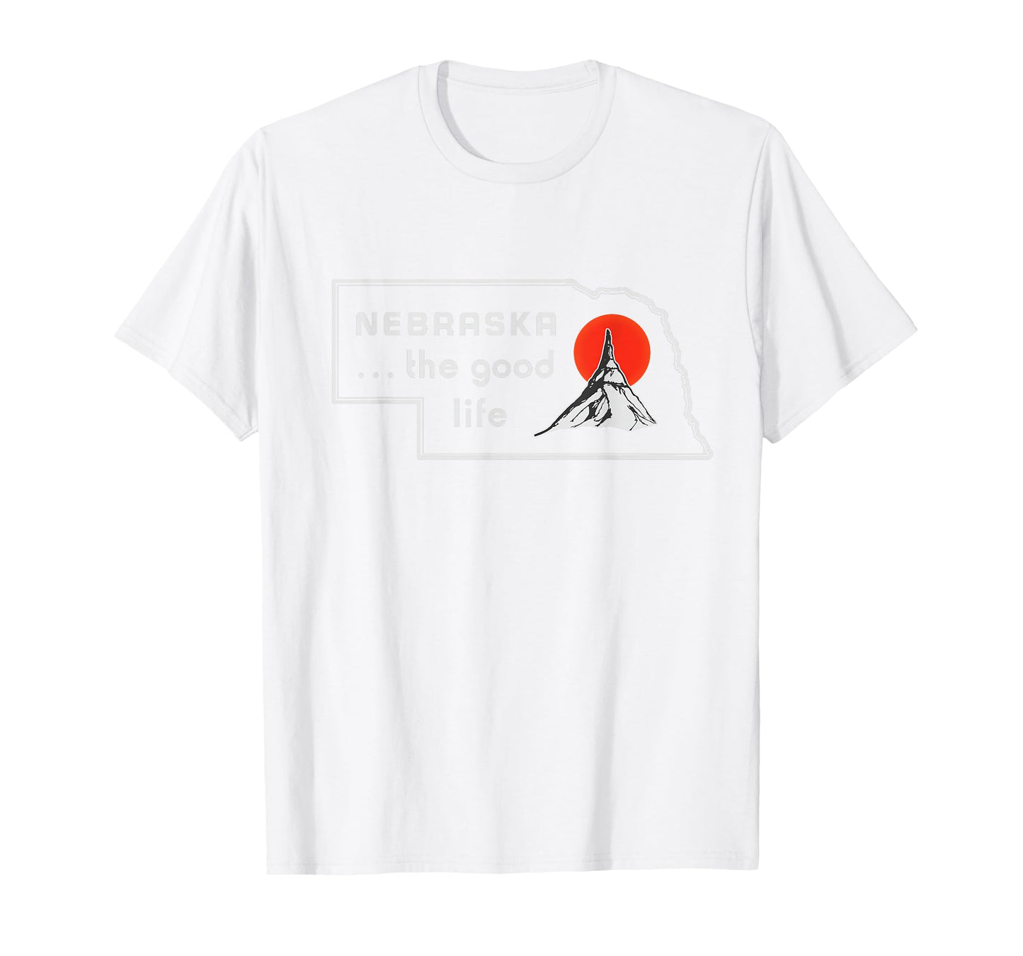 Nebraska The Good Life Vintage Road Sign T-Shirt