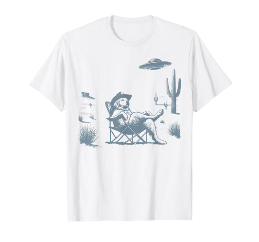 Howdy Golden Retriever Western Cowboy Vintage Dog Lovers T-Shirt