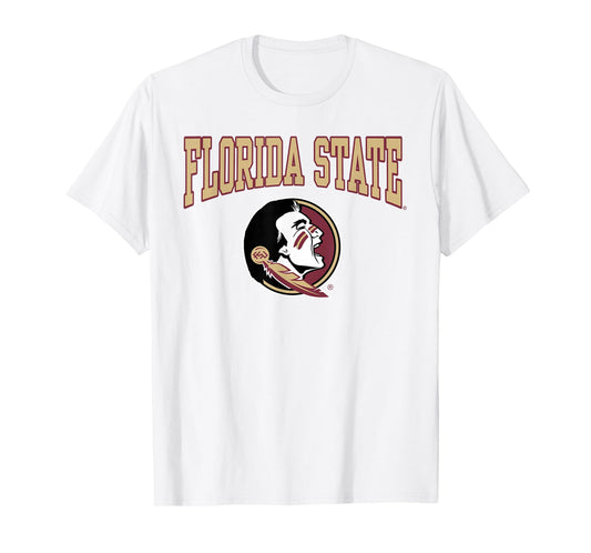 Florida State Seminoles Arch Logo Gray Officially Licensed T-Shirt