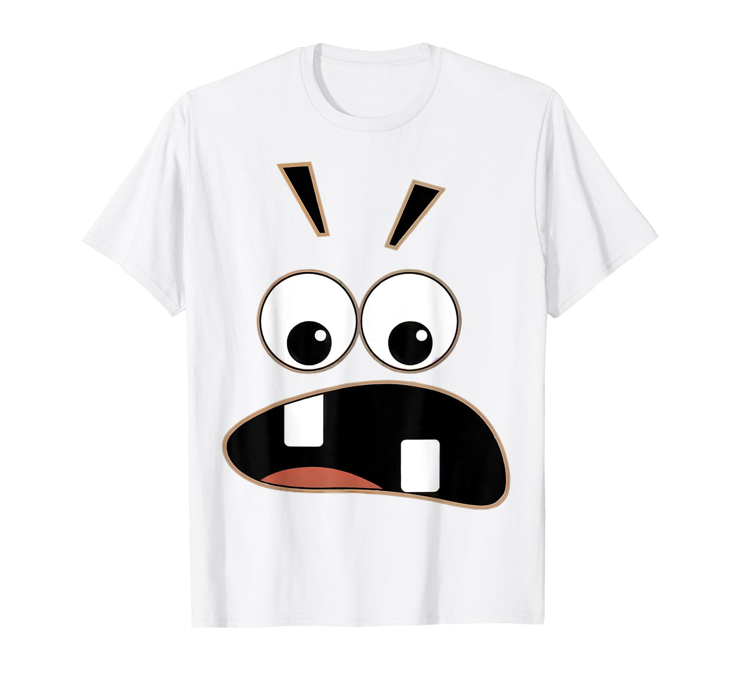 Funny Carrot Creepy Face Halloween costume Kids Men Women T-Shirt