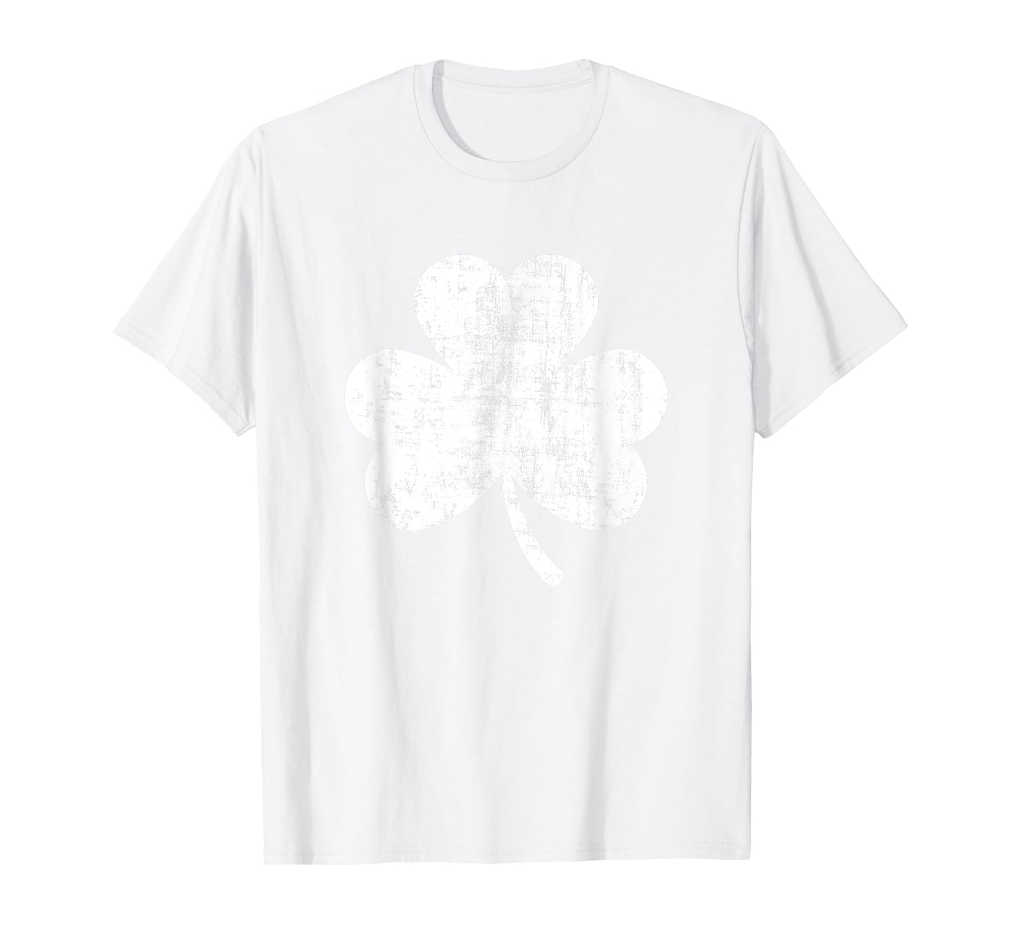 Shamrock Retro Distressed Three Leaf Clover St Patricks Day T-Shirt