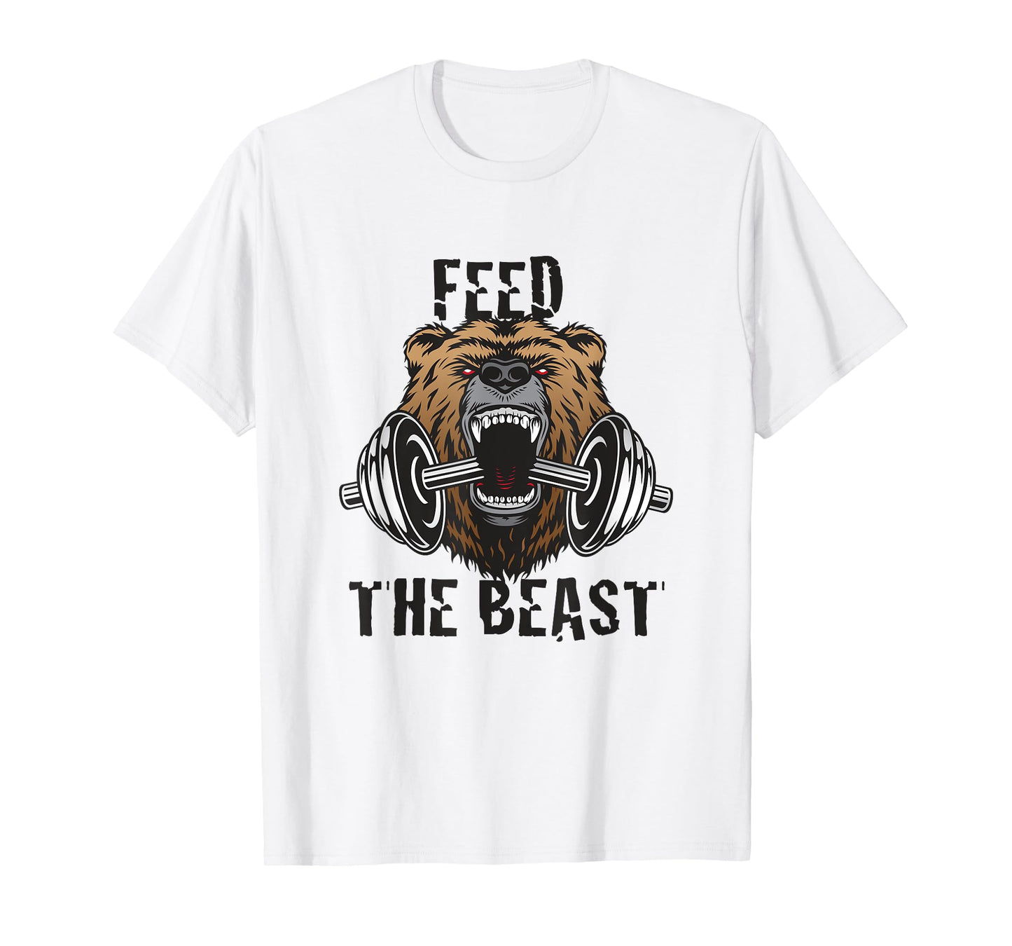 Mens Fitness Motivational Feed The Beast Gym Workout T-Shirt T-Shirt