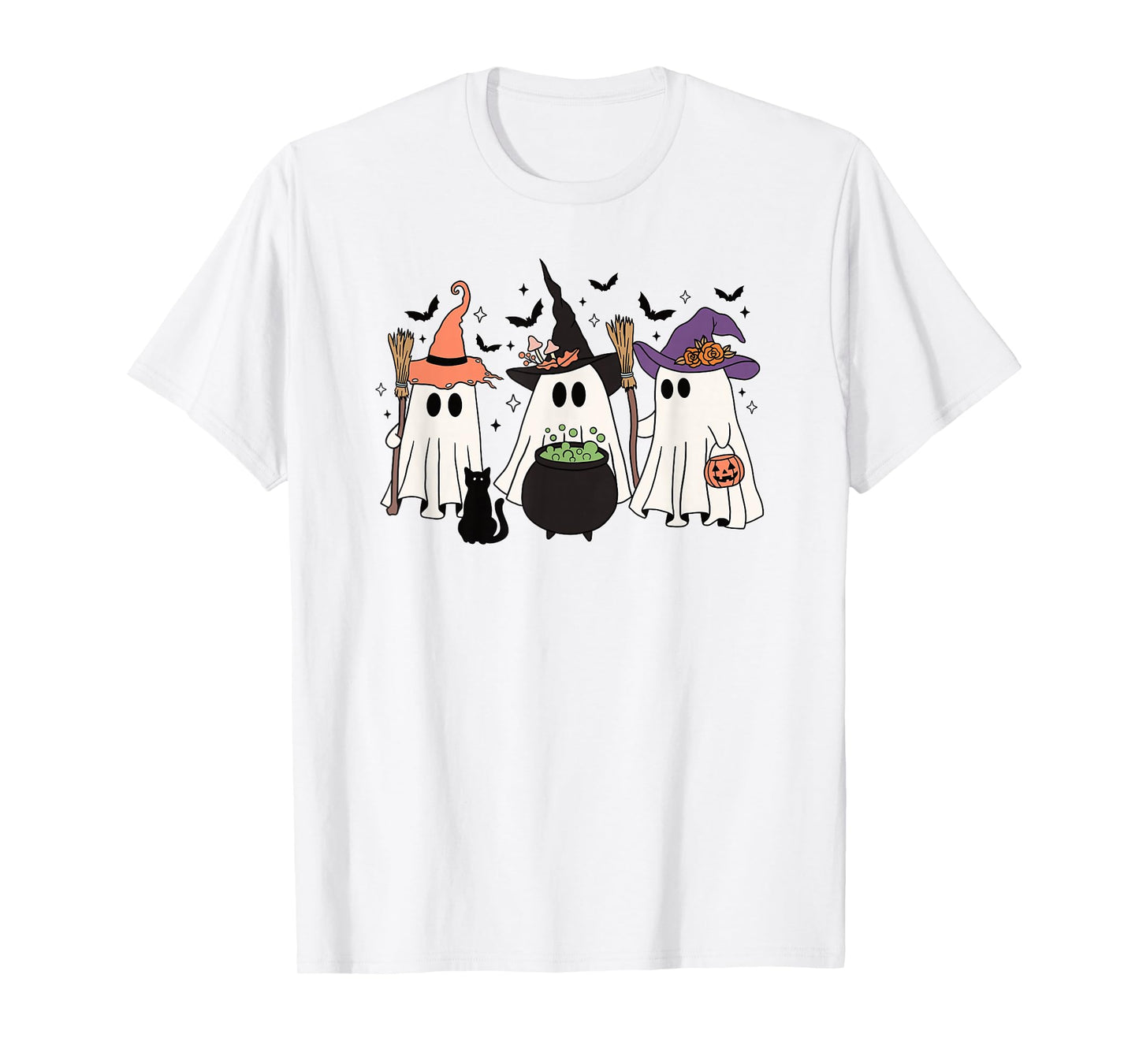 Halloween Witch Ghost Trio T-Shirt