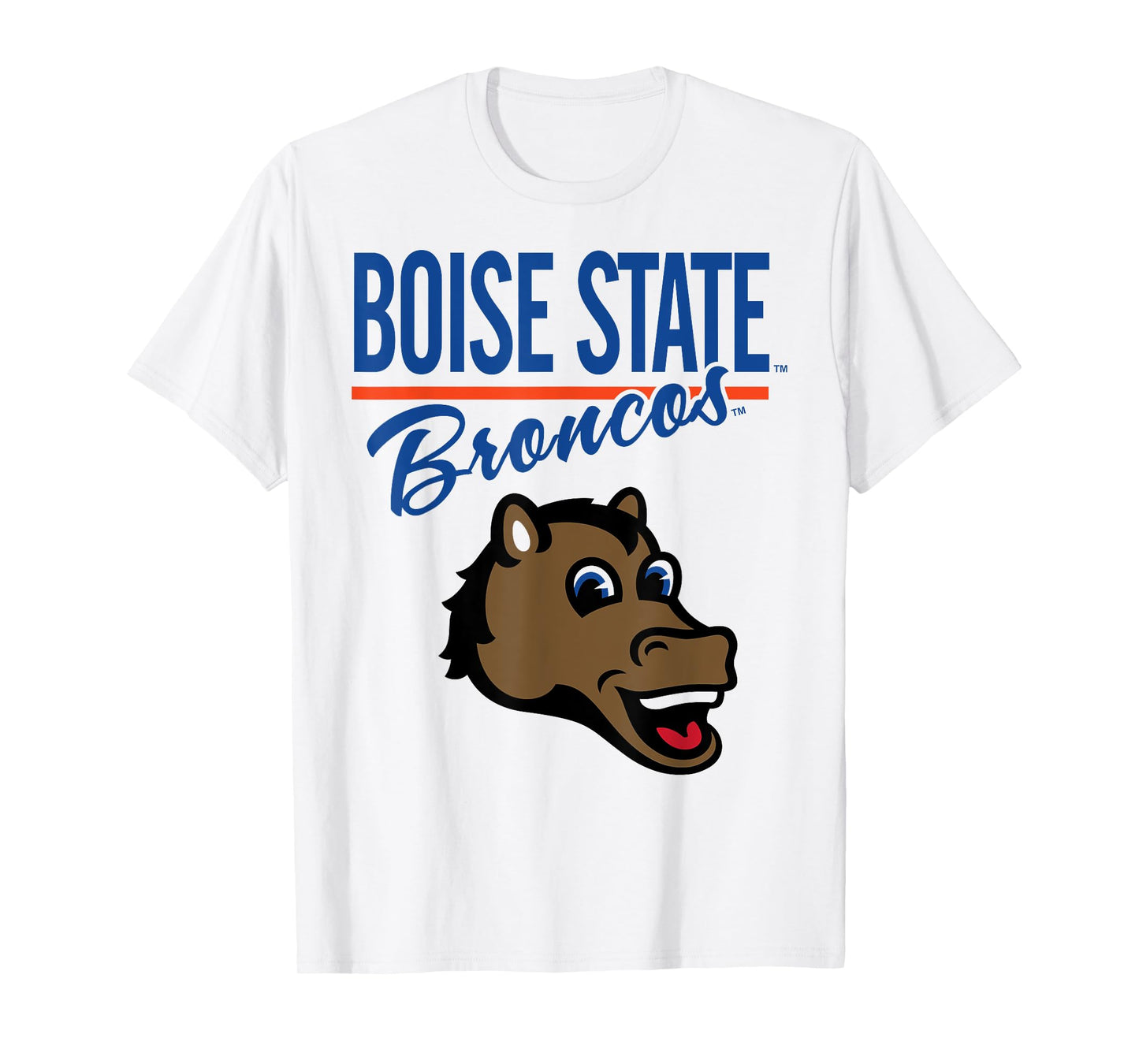 Boise State Broncos Mascot White Officially Licensed T-Shirt