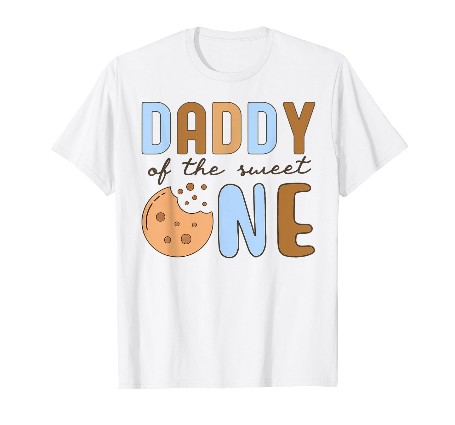 Daddy Of The Sweet One Cookies and Milk 1st Birthday Party T-Shirt