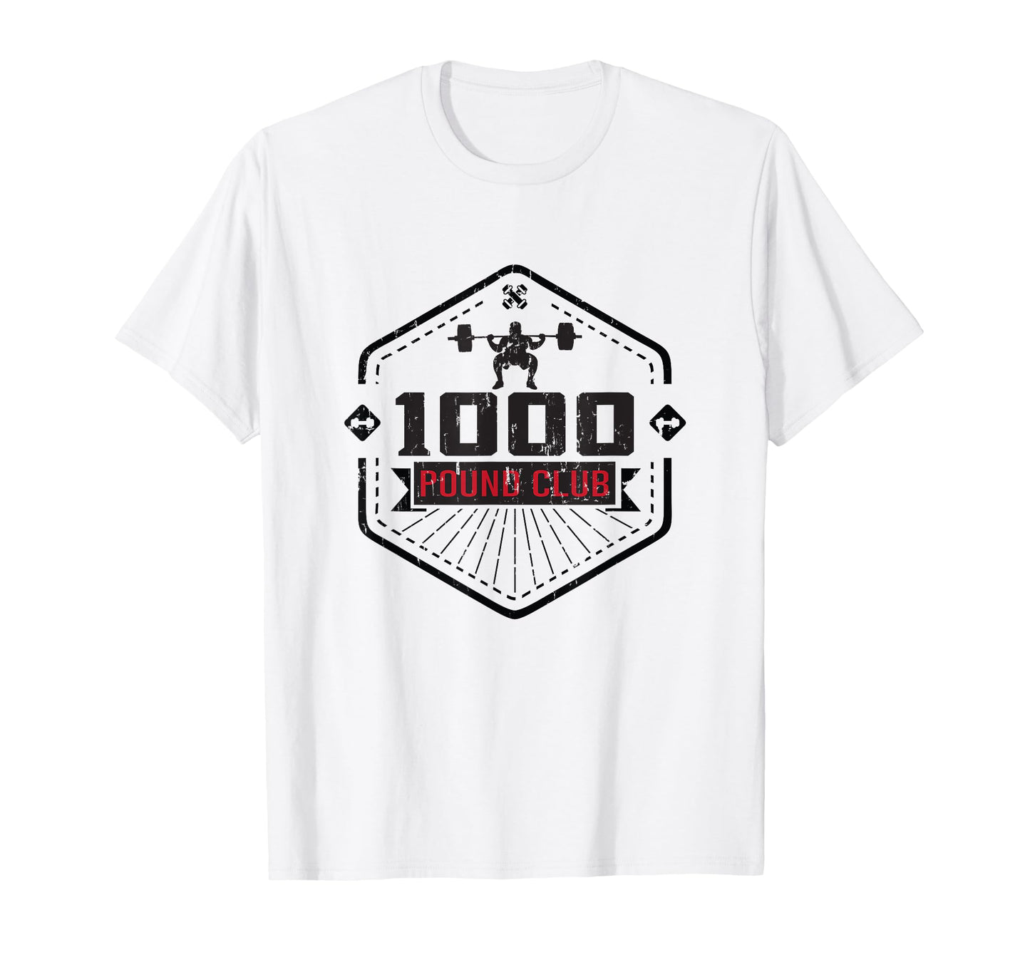 1000 Pound Club - Weightlifting Weights Gym Mens T-Shirt