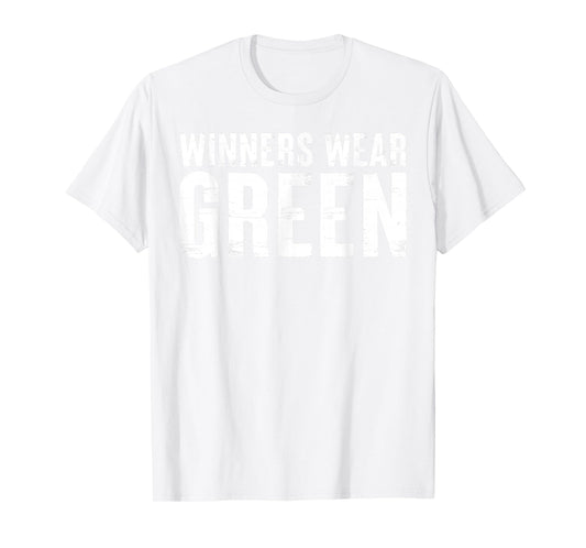Winners Wear Green Color War Game Wear Team Spirit Camp T-Shirt