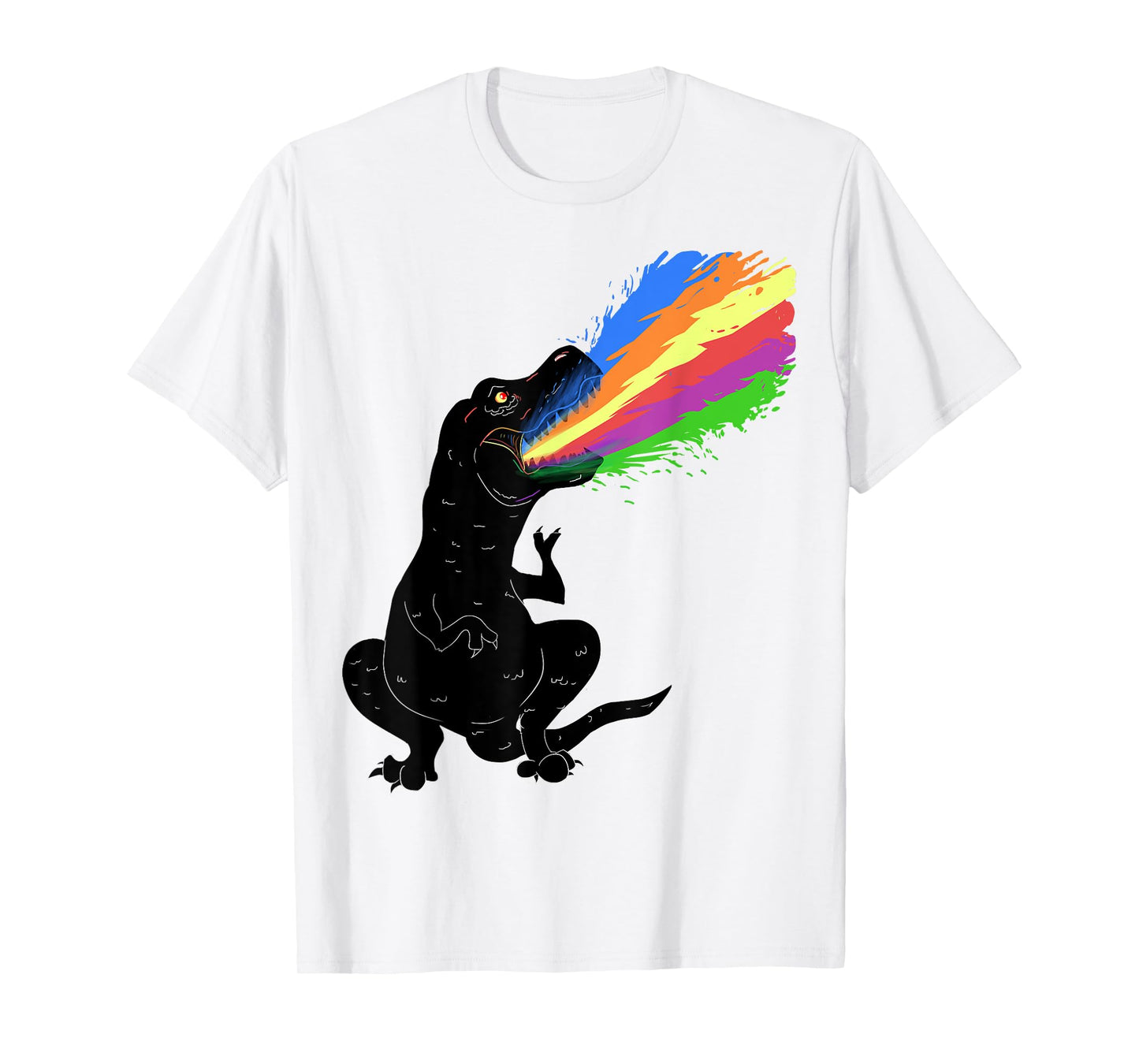 Tyrannosaurus Rex Shooting Rainbow Laser, Dinosaur T-Shirt