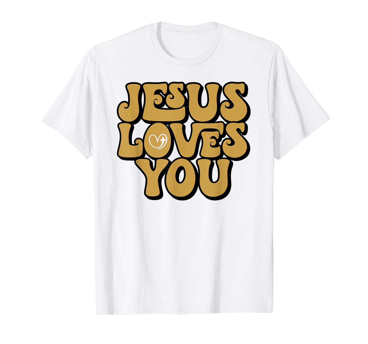 Jesus Loves You Retro Vintage Style Graphic Men Womens T-Shirt
