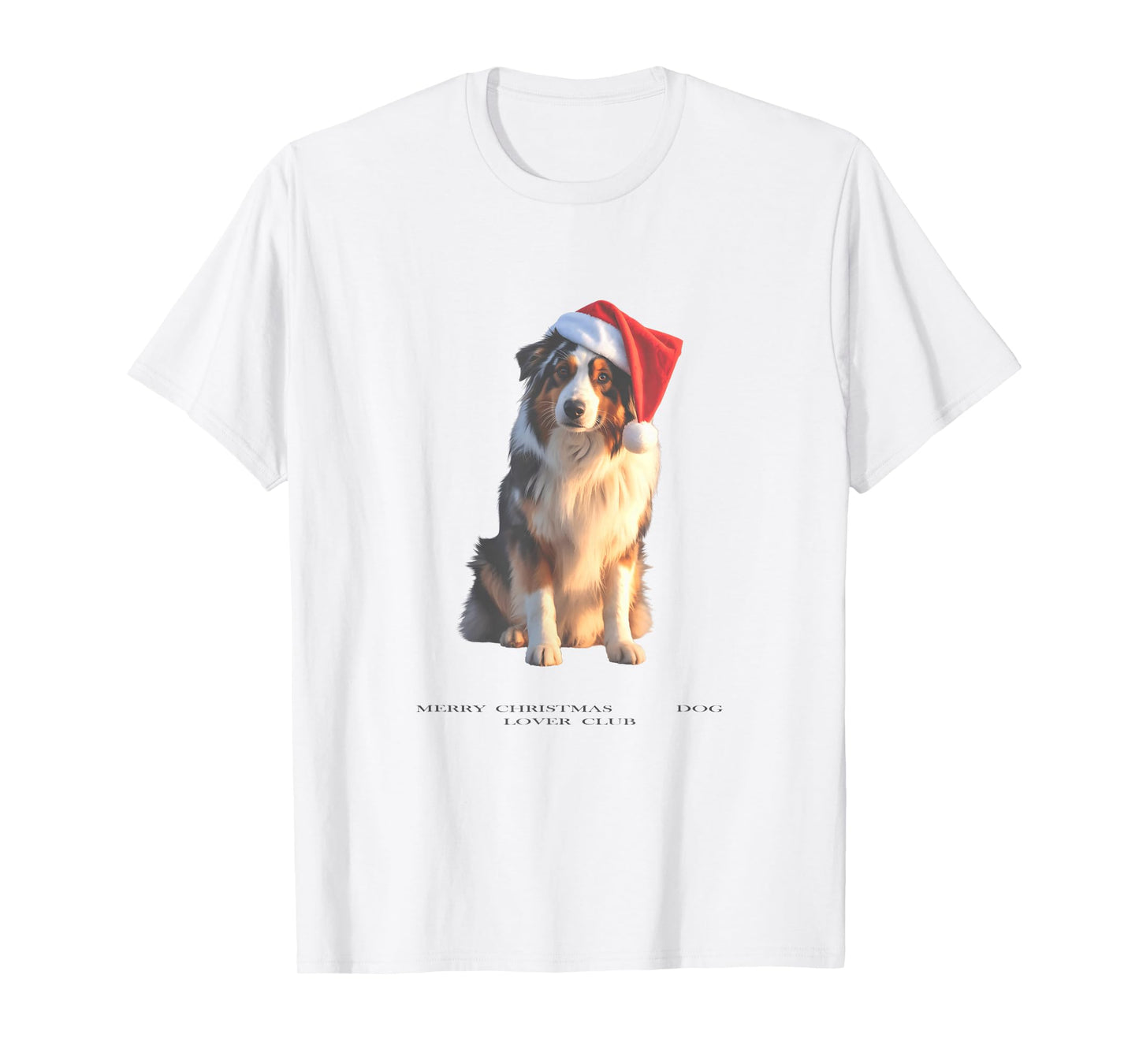 Australian Shepherd Christmas Dog Vintage T-Shirt