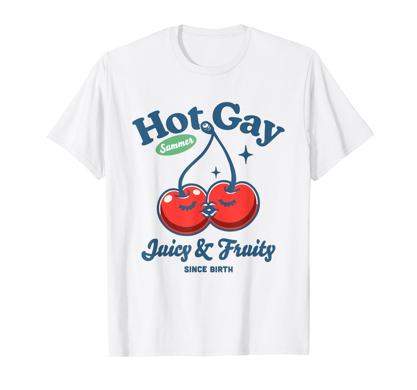 Vintage Hot Gay Summer Juicy and Fruity Gay Pride LGBTQ T-Shirt