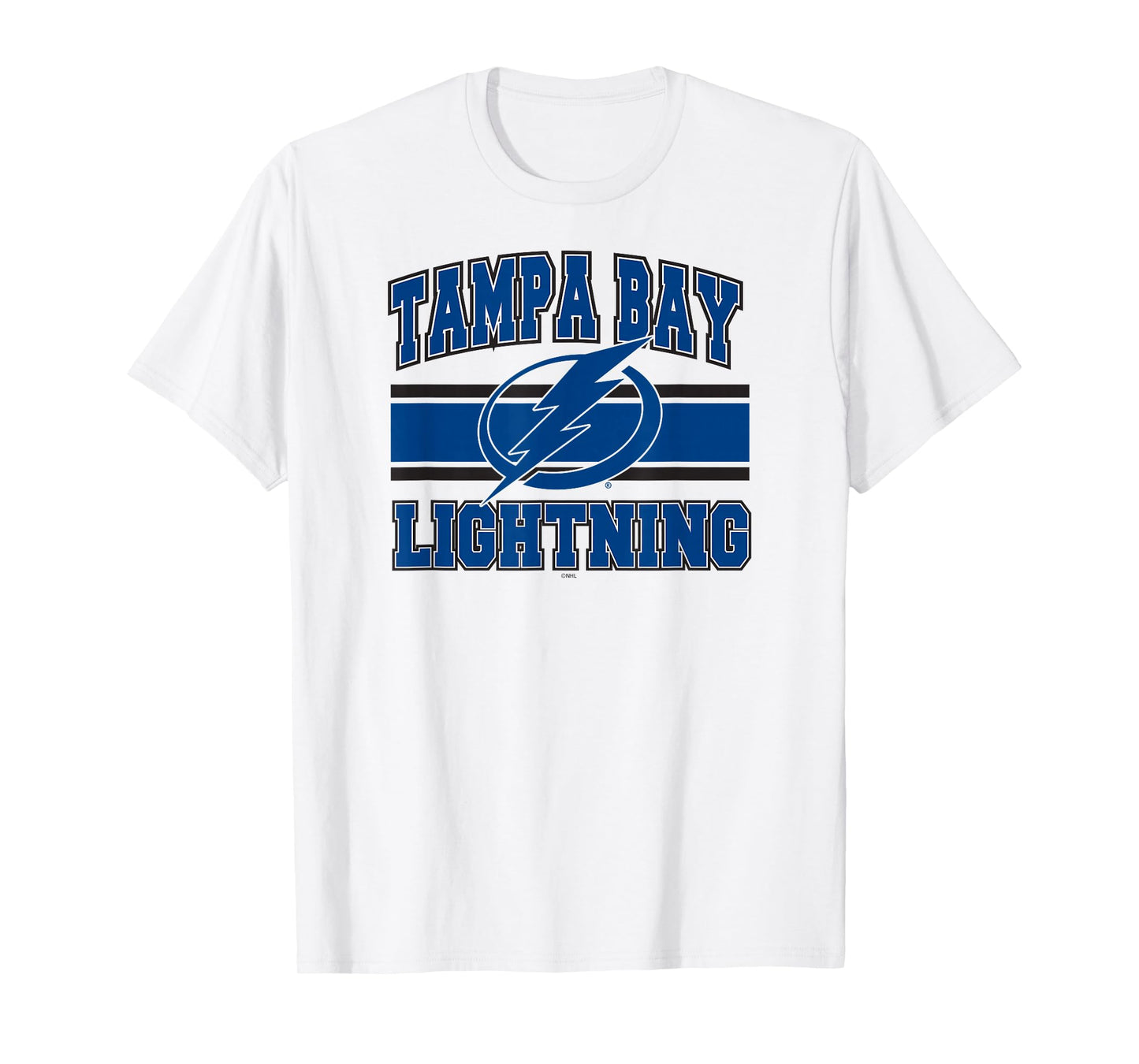 Tampa Bay Lightning Stripe Gray Officially Licensed T-Shirt
