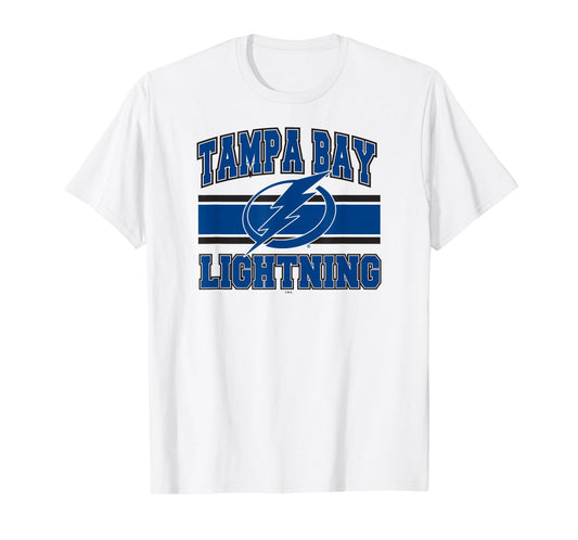 Tampa Bay Lightning Stripe Gray Officially Licensed T-Shirt