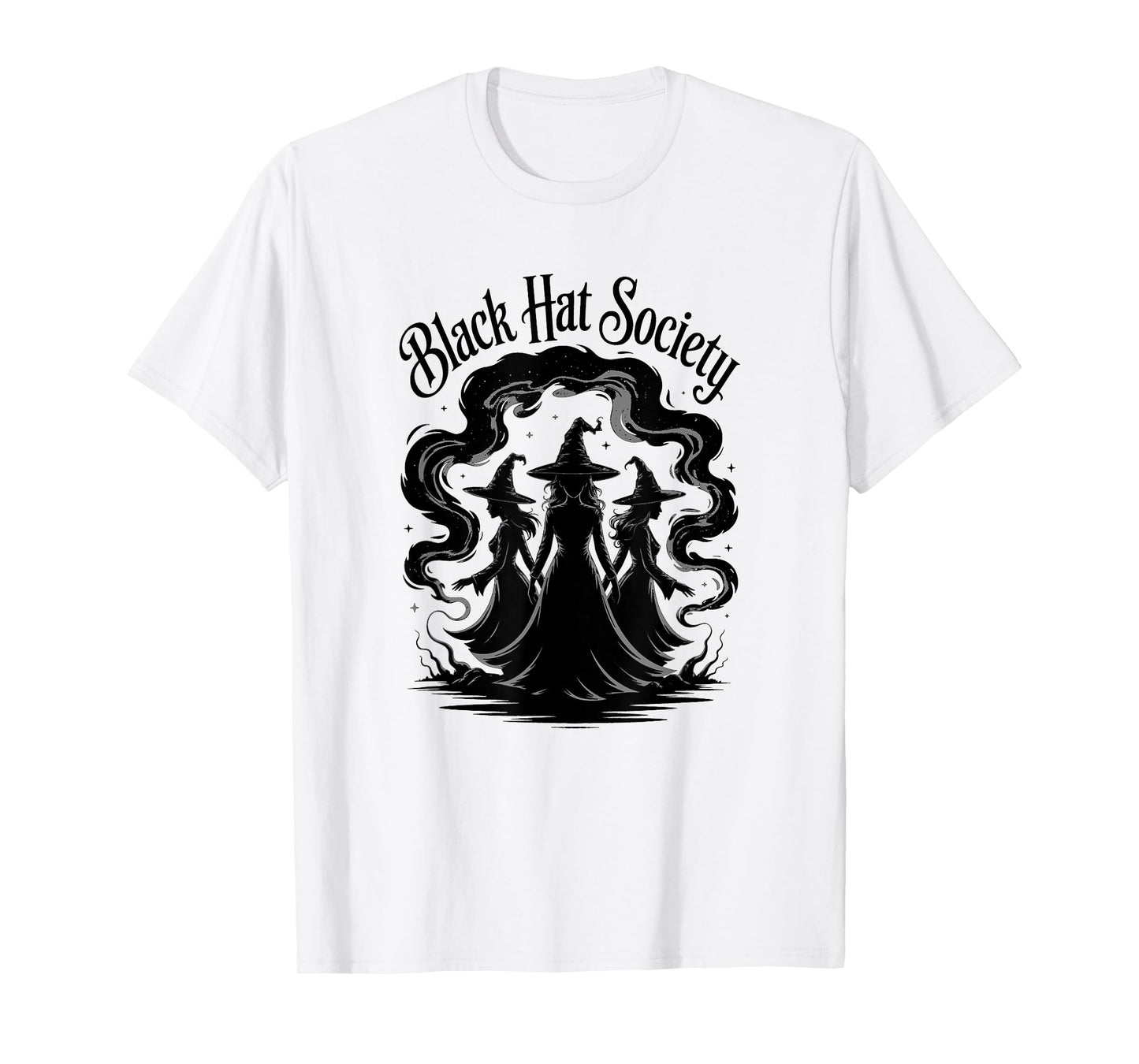 Funny Halloween Witch Black HAT Society T-Shirt