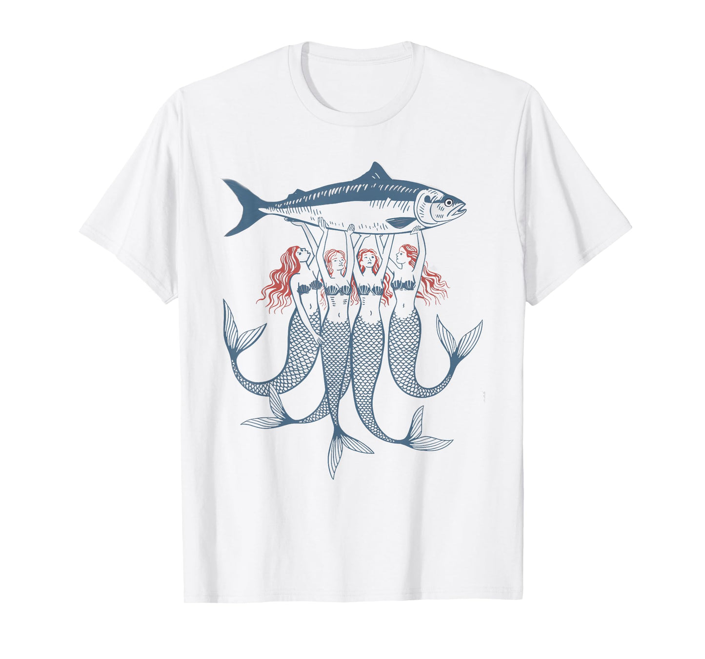 Sardines Fish Mermaid Ocean T-Shirt