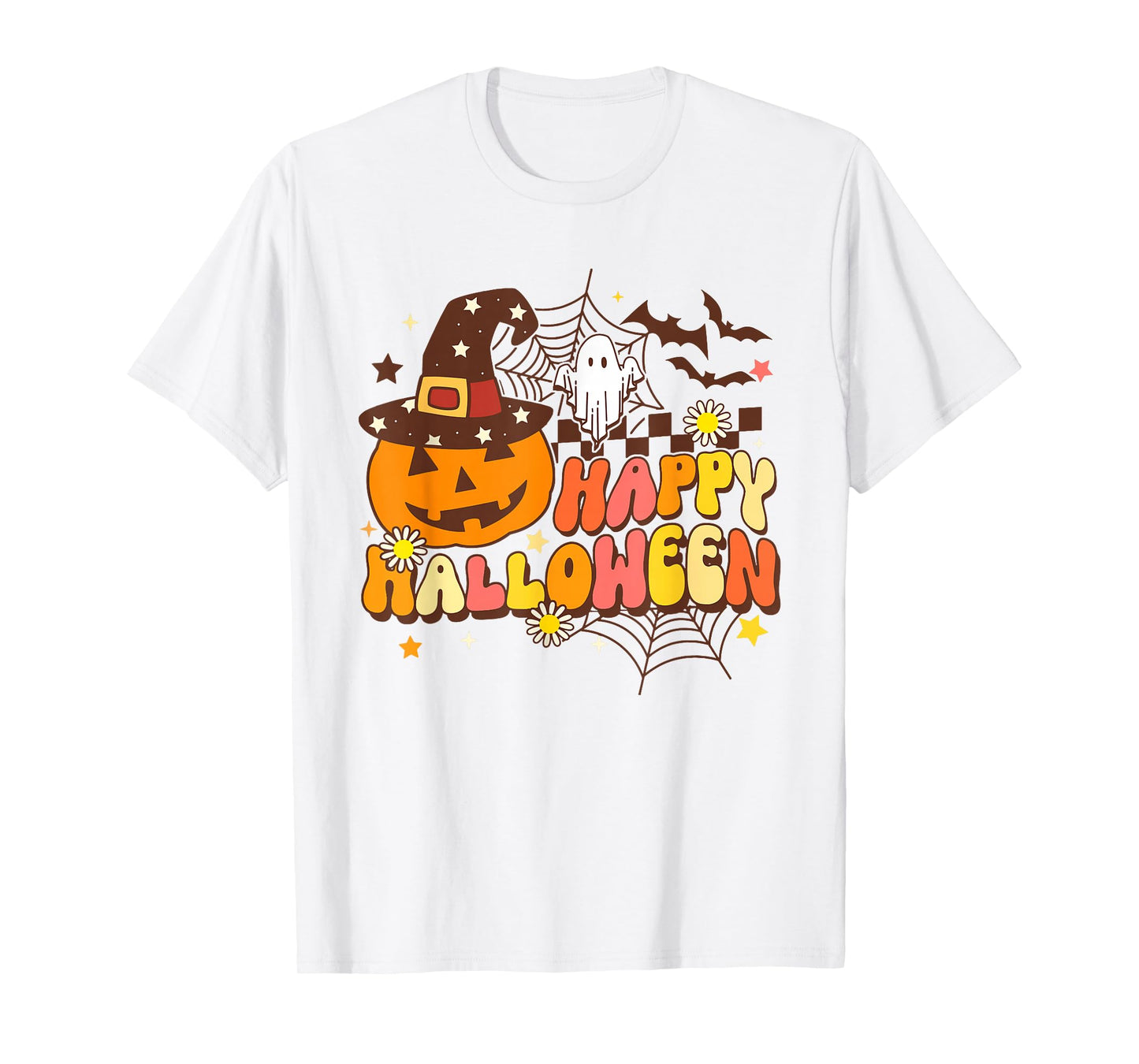 Happy Halloween Pumpkin Ghost T-Shirt