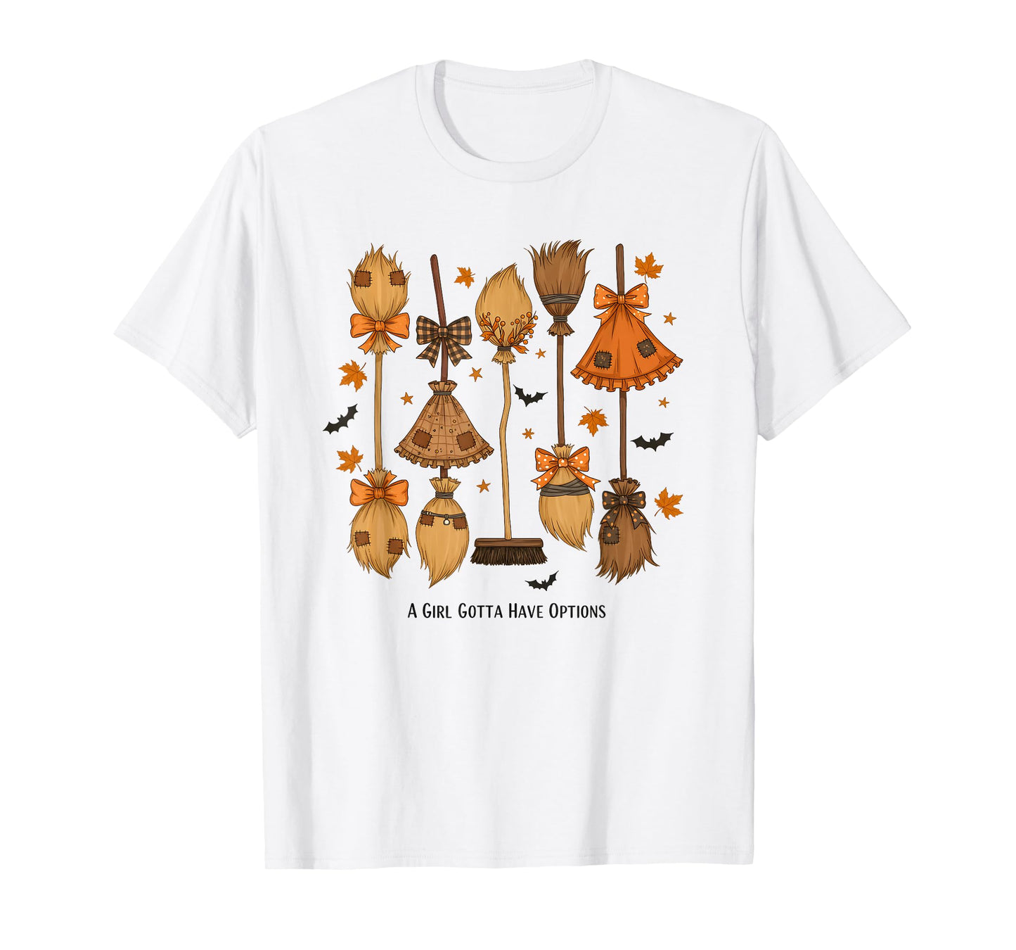 A Girl Gotta Have Options Patchwork Witch Funny Halloween T-Shirt