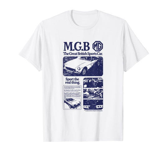 MG MGB Sports Car Promo Ad T-Shirt