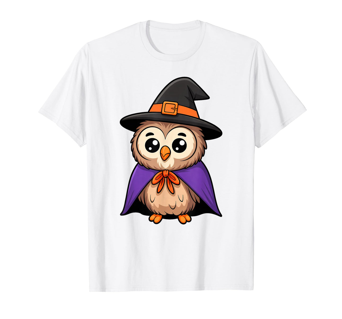 Cute Halloween Owl Witch Hat Costume Boys Girls Kids Toddler T-Shirt