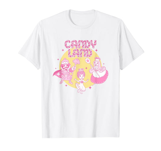 Candy Land King Kandy Princess Lolly Frostine Retro Big Logo T-Shirt