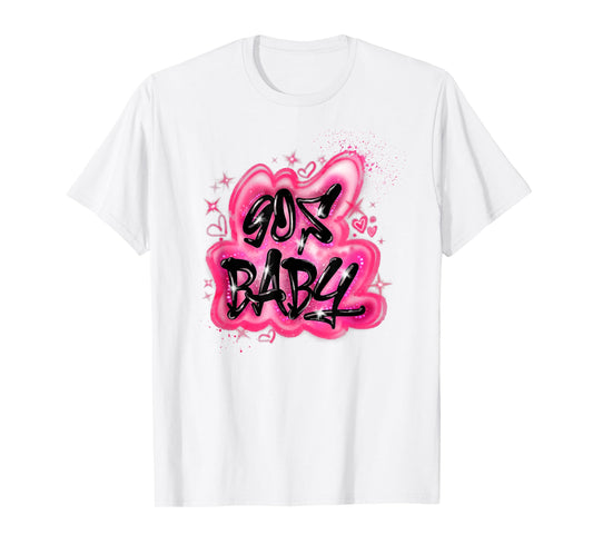 90s Classic Airbrush Style Graphic Retro Birthday T-Shirt