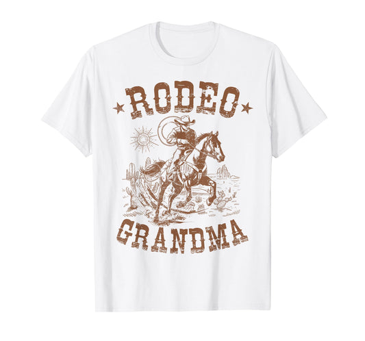 Rodeo Grandma Western Cowboy Family Matching Mother's Day T-Shirt