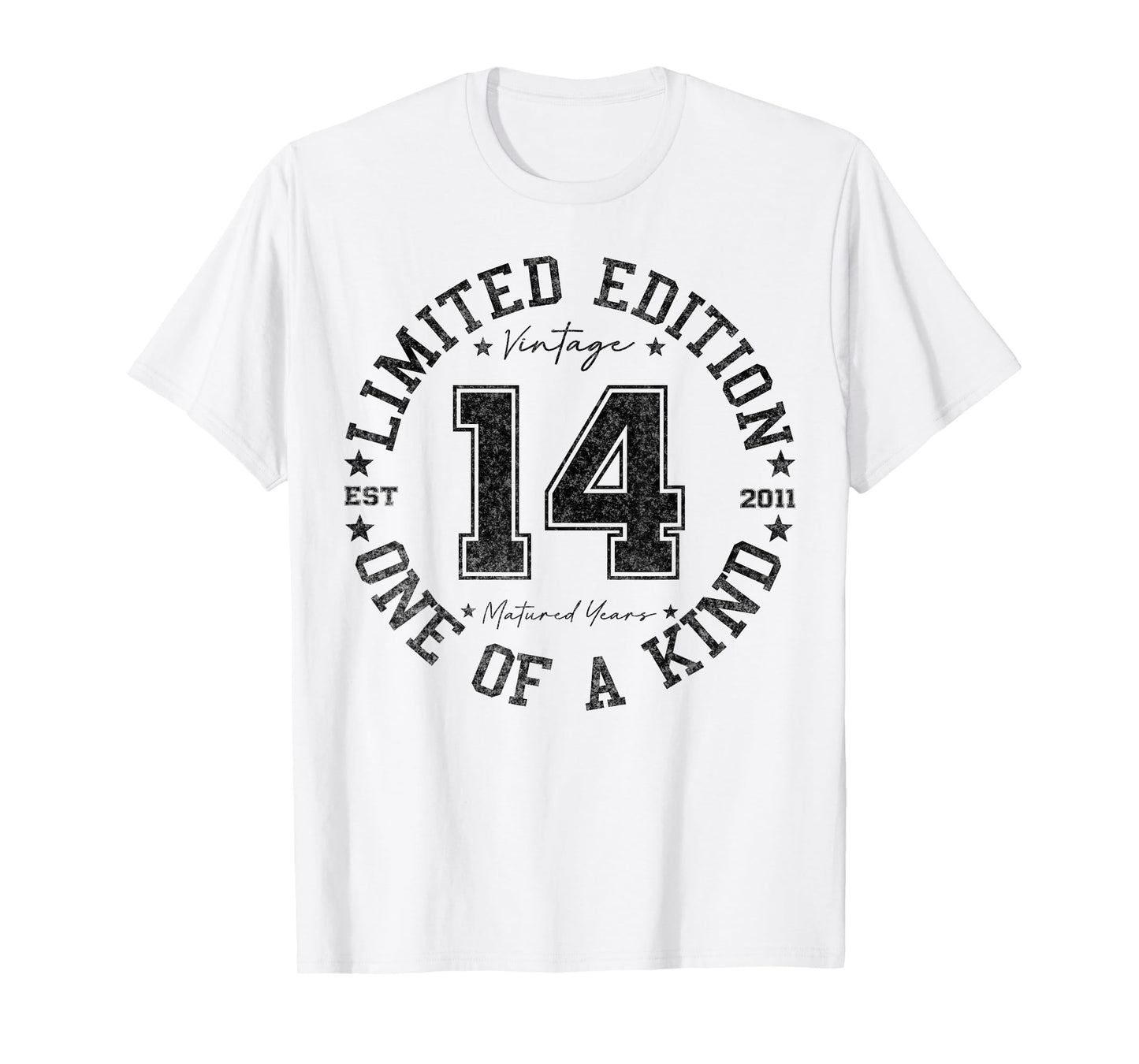 14 Year Old Gifts Vintage 2011 Limited Edition 14th Birthday T-Shirt