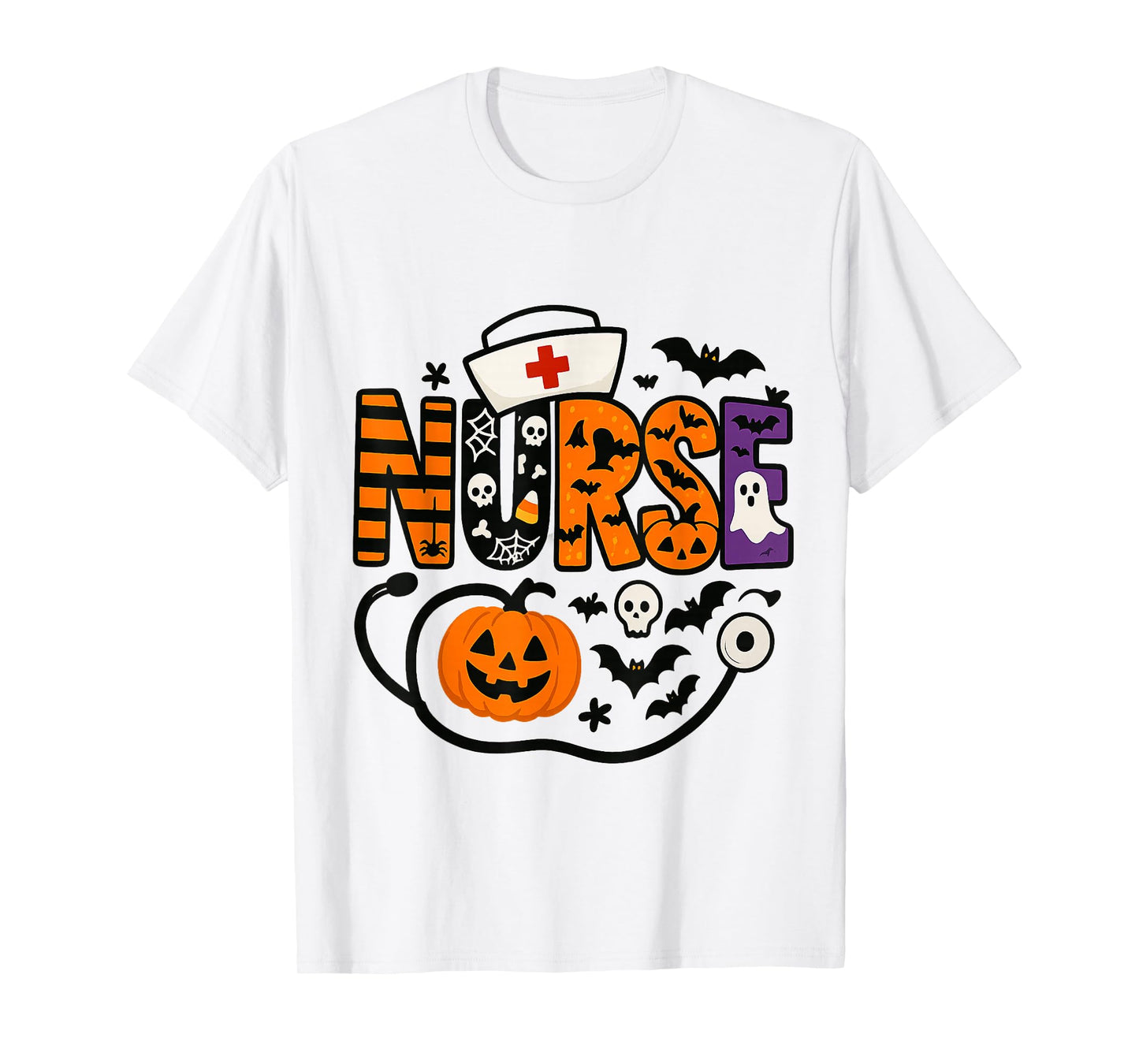Halloween Nurse Cute Nursing Health Worker Costume Funny T-Shirt