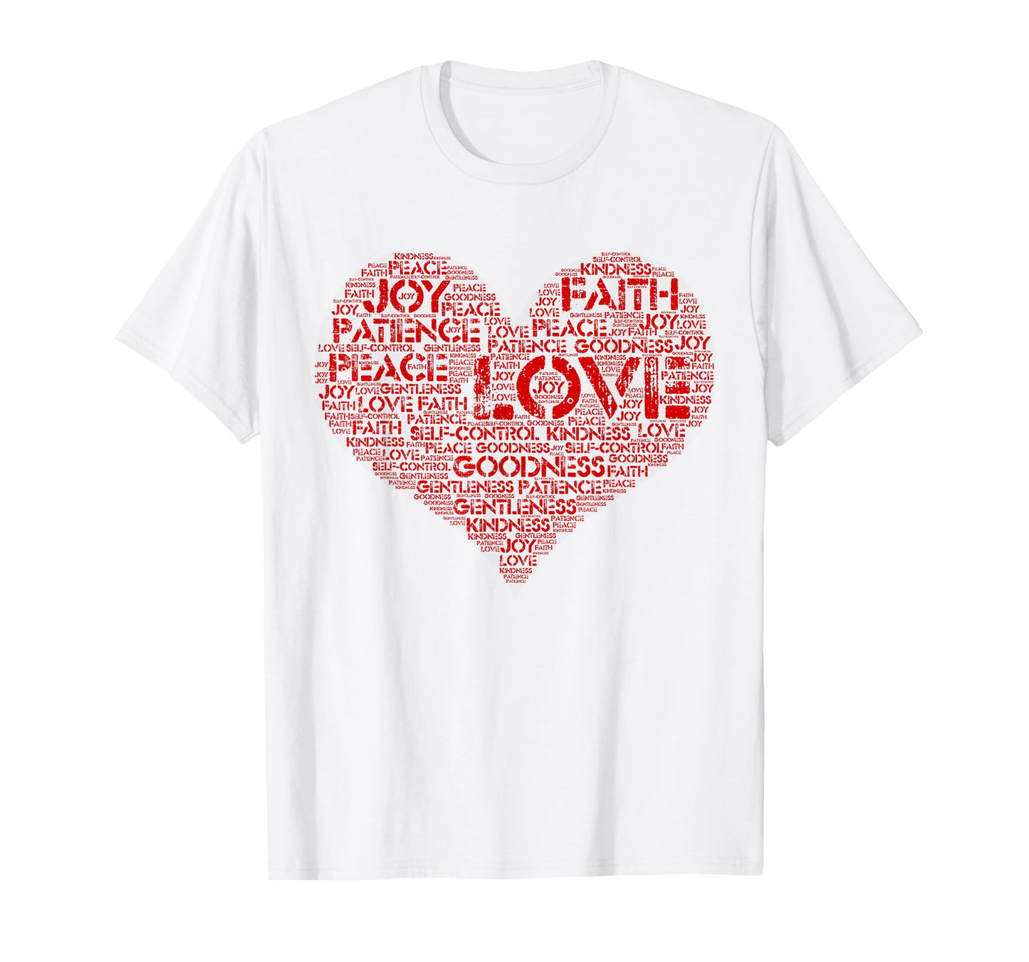 Christian Love Heart, Fruit of the Spirit gift Faith T-Shirt