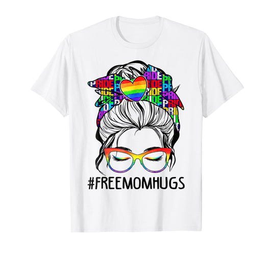 Free Mom Hugs Free Mom Hugs Inclusive Pride LGBTQIA T-Shirt