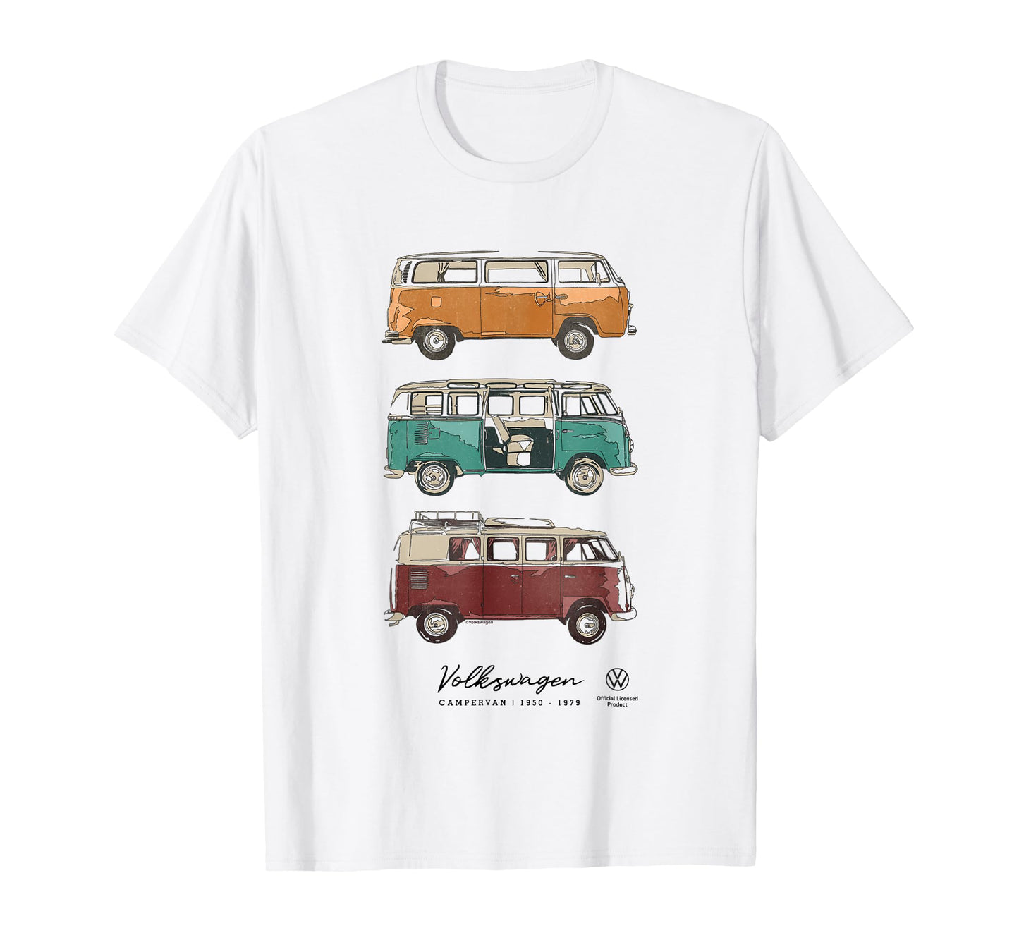 Transporter Type 2 Campervan 1950-1979 T-Shirt