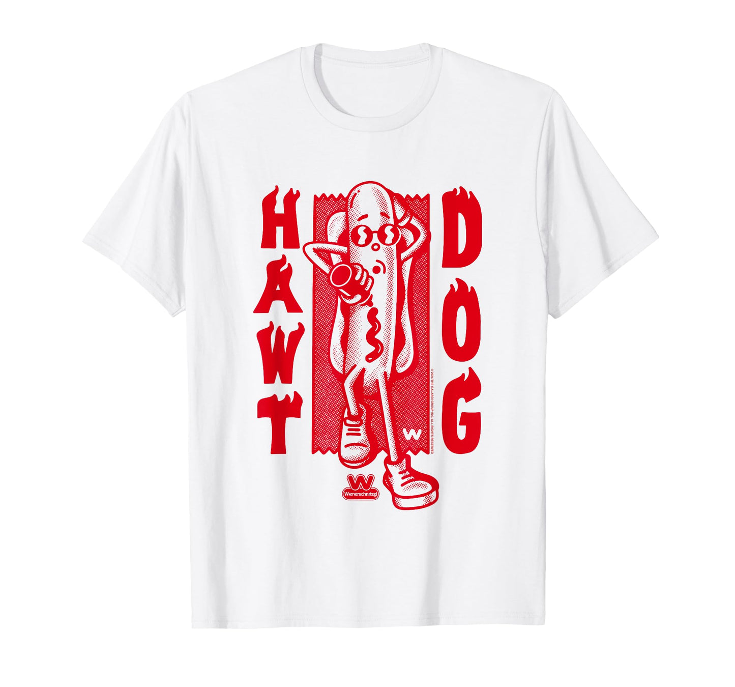 Wienerschnitzel Hawt Dog TDO Sunbathing With Ketchup Vintage T-Shirt