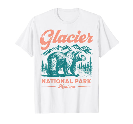 Glacier National Park retro T-Shirt