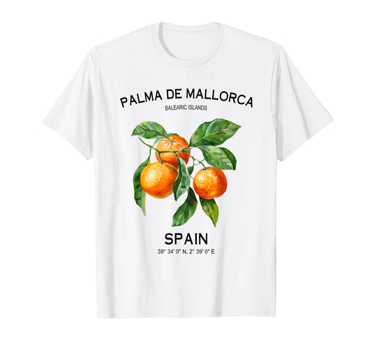 Palma de Mallorca Balearic Islands Oranges Spanish Art Spain T-Shirt