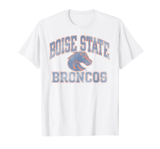 Boise State Broncos Vintage Worn Gray Officially Licensed T-Shirt