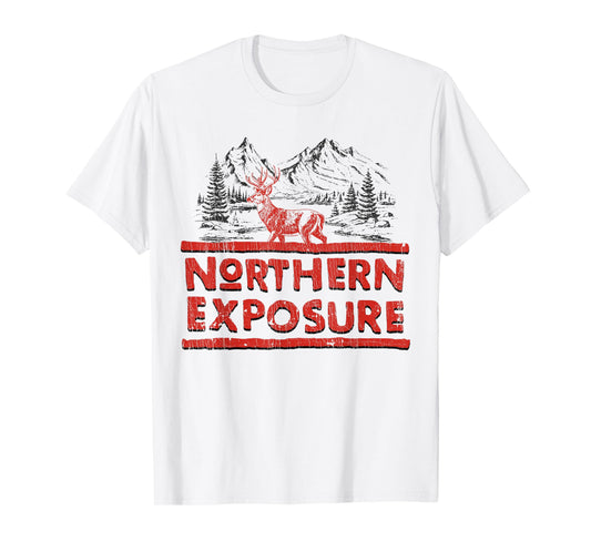 Northern Exposure Exploration Nature Outdoors Vintage Deer T-Shirt