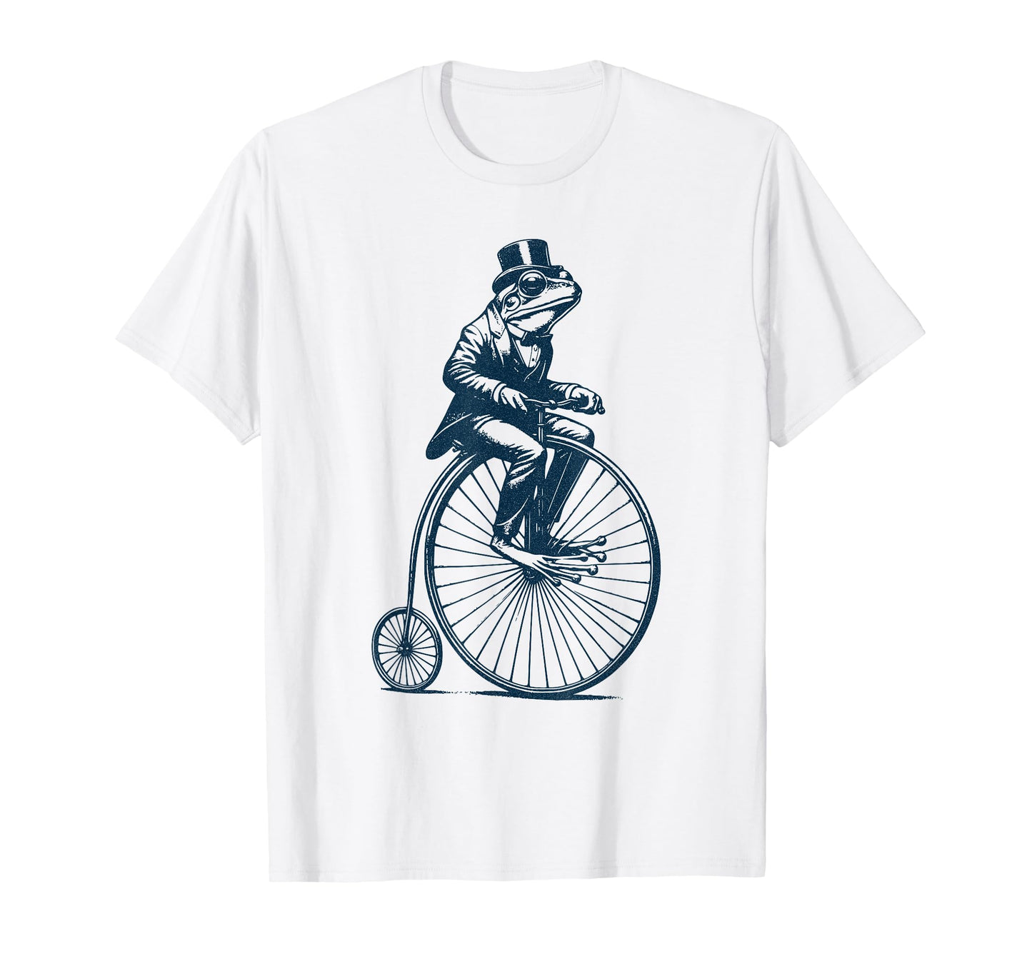 Dapper Frog riding a Vintage Penny-Farthing Bicycle Cyclist T-Shirt