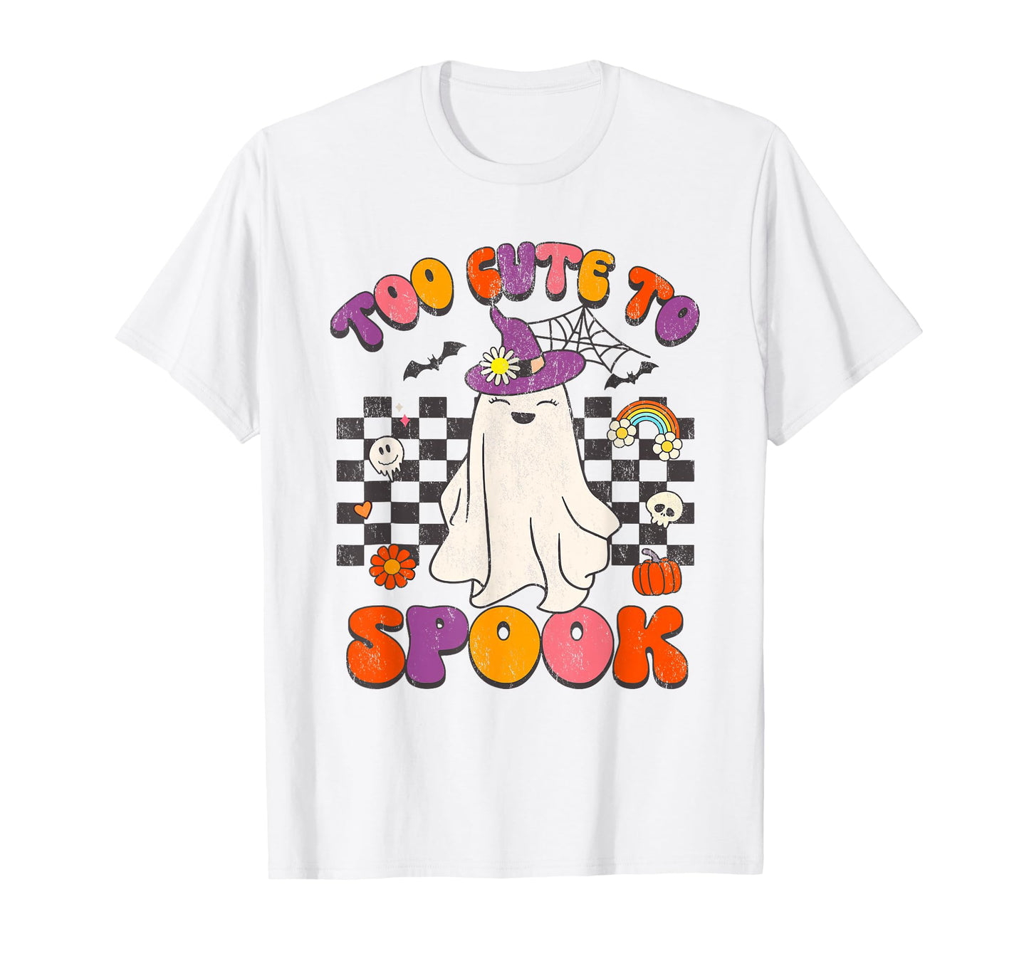 Too Cute to Spook Ghost Halloween T-Shirt
