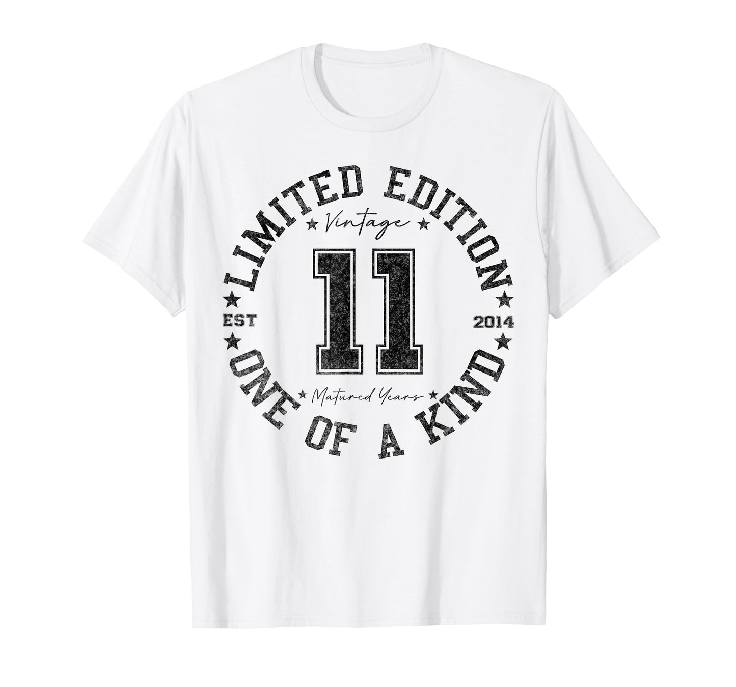 11 Year Old Gifts Vintage 2014 Limited Edition 11th Birthday T-Shirt