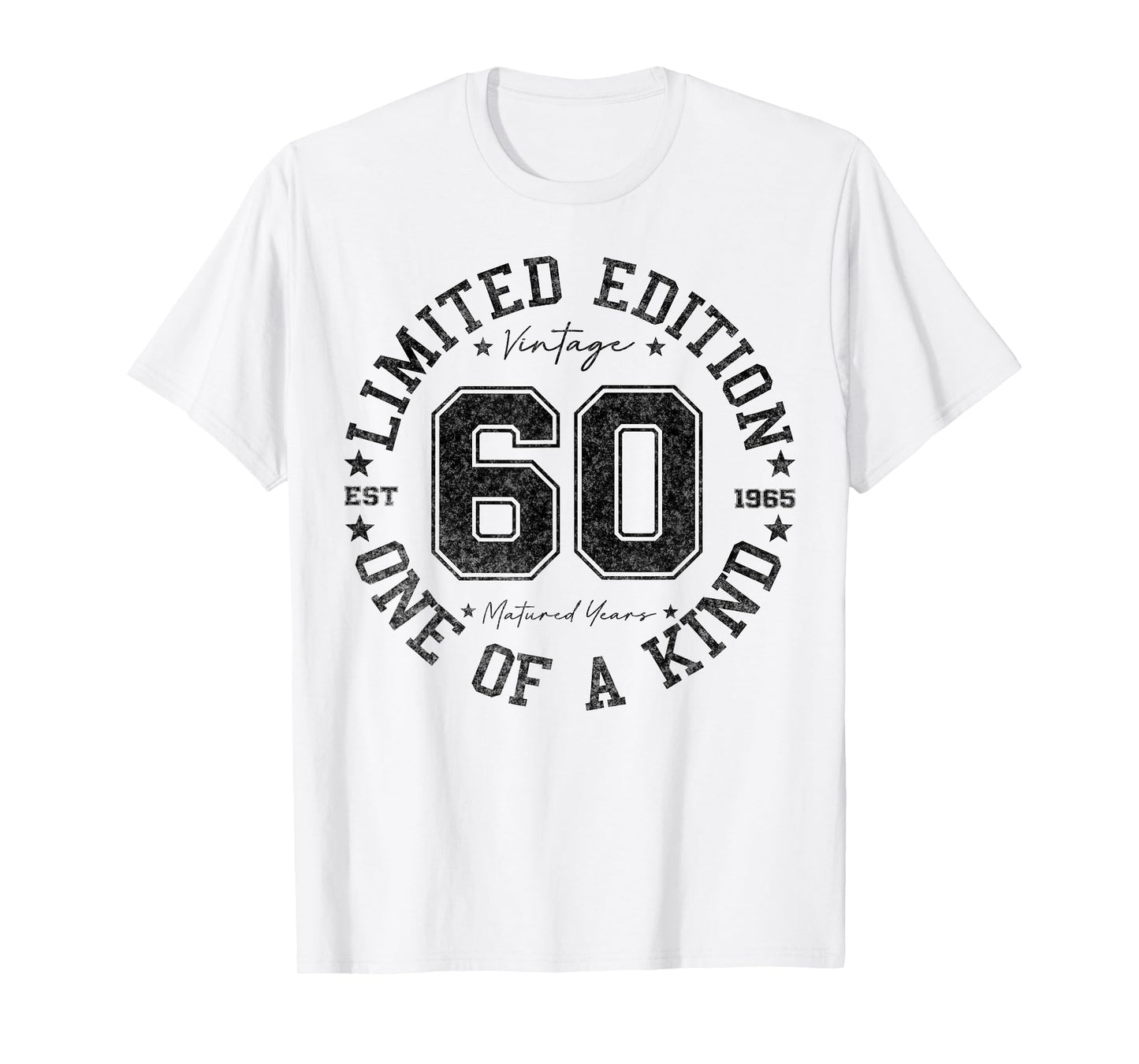 60 Year Old Gifts Vintage 1965 Limited Edition 60th Birthday T-Shirt
