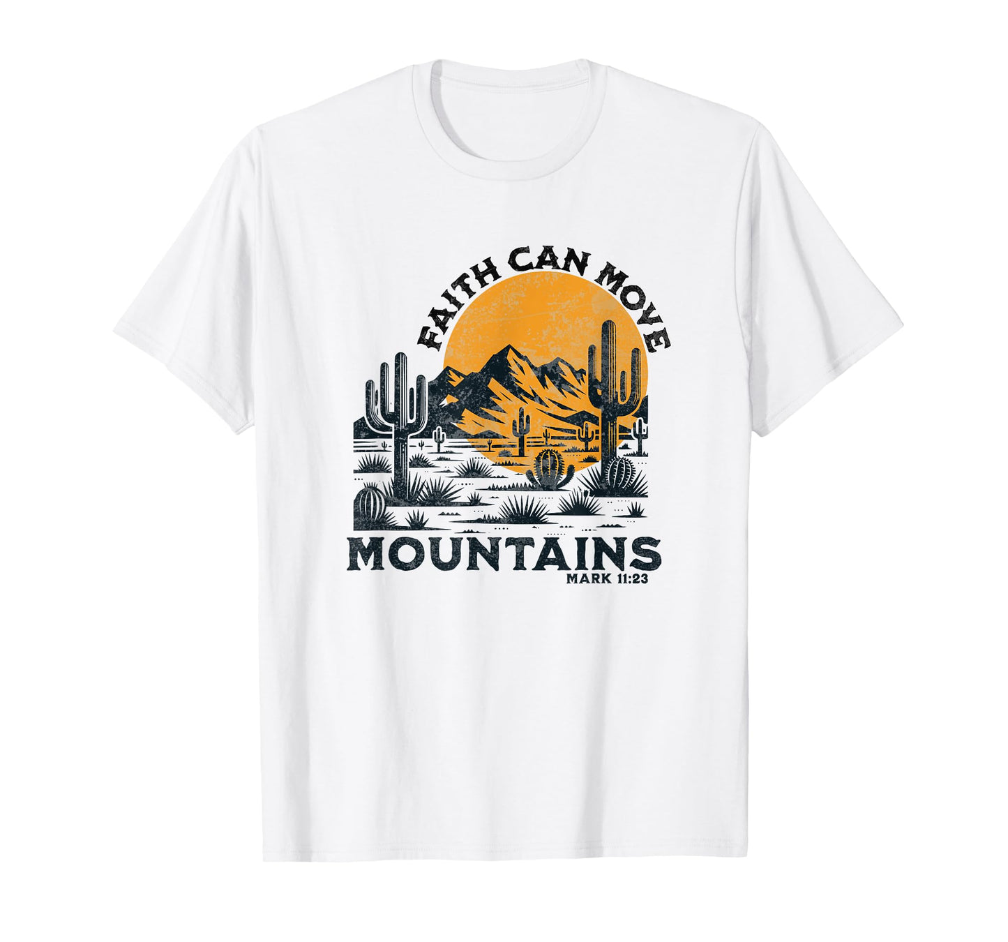 Boho Christian Bible Verse Trendy Cactus Desert Jesus Faith T-Shirt