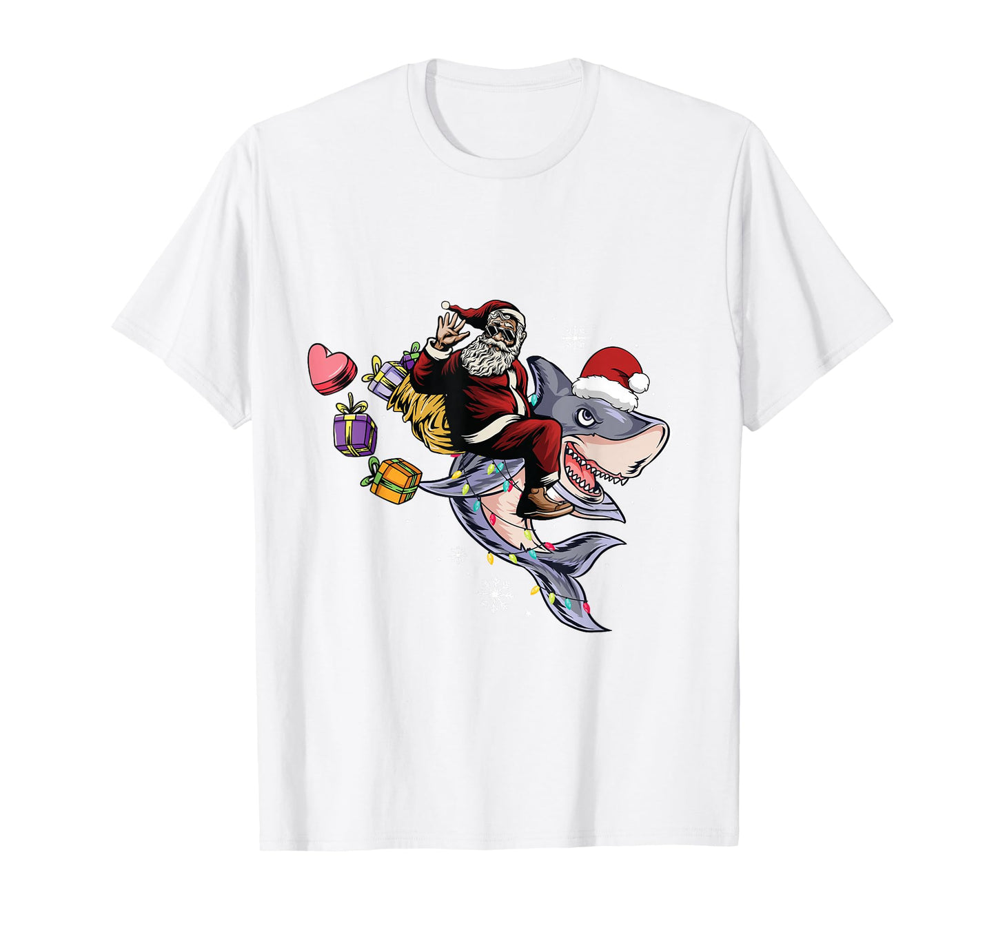 Xmas Shark Christmas Xmas Santa Santa Claus Christmas T-Shirt