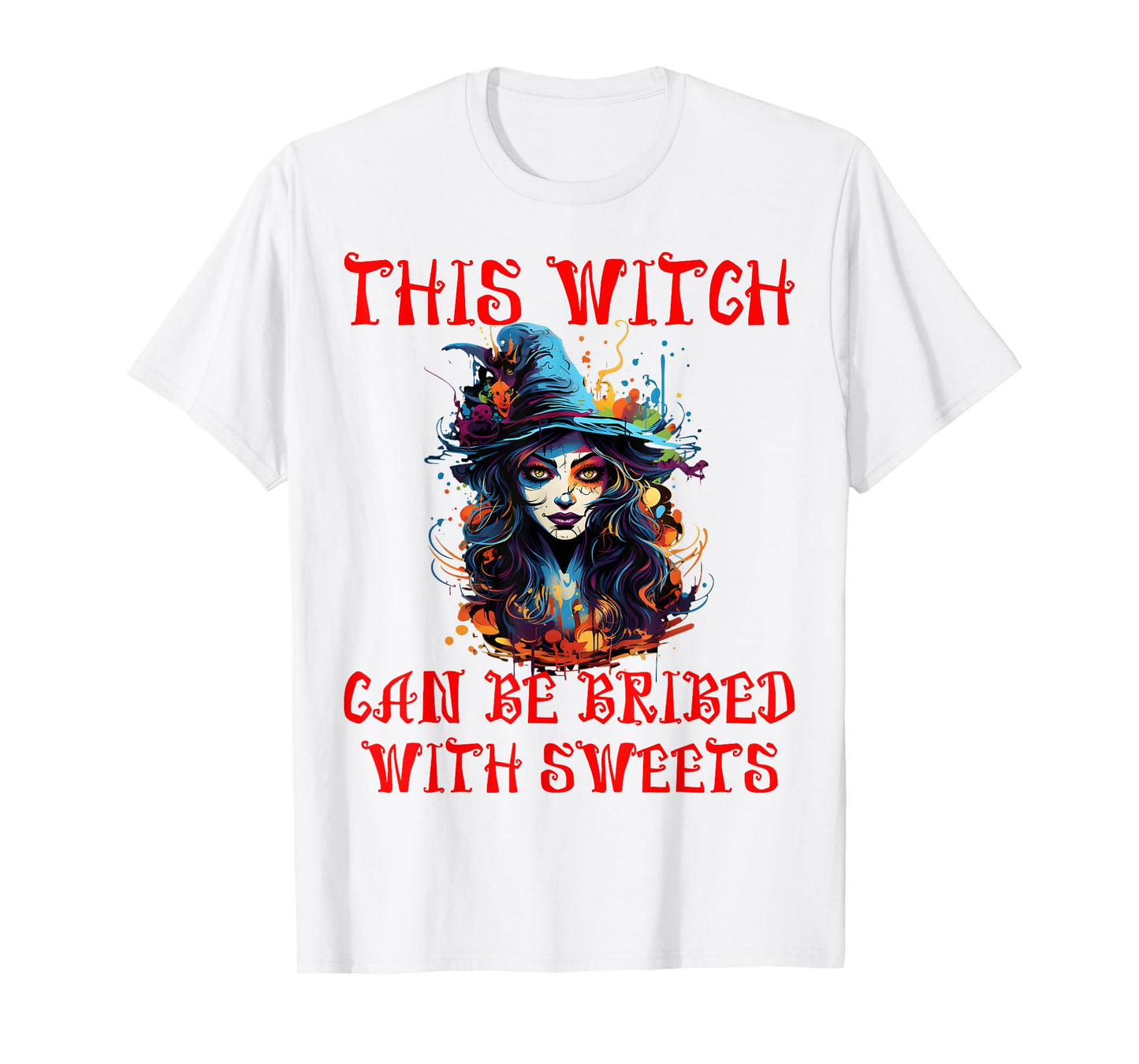 Scary Witch Halloween Party Costume T-Shirt