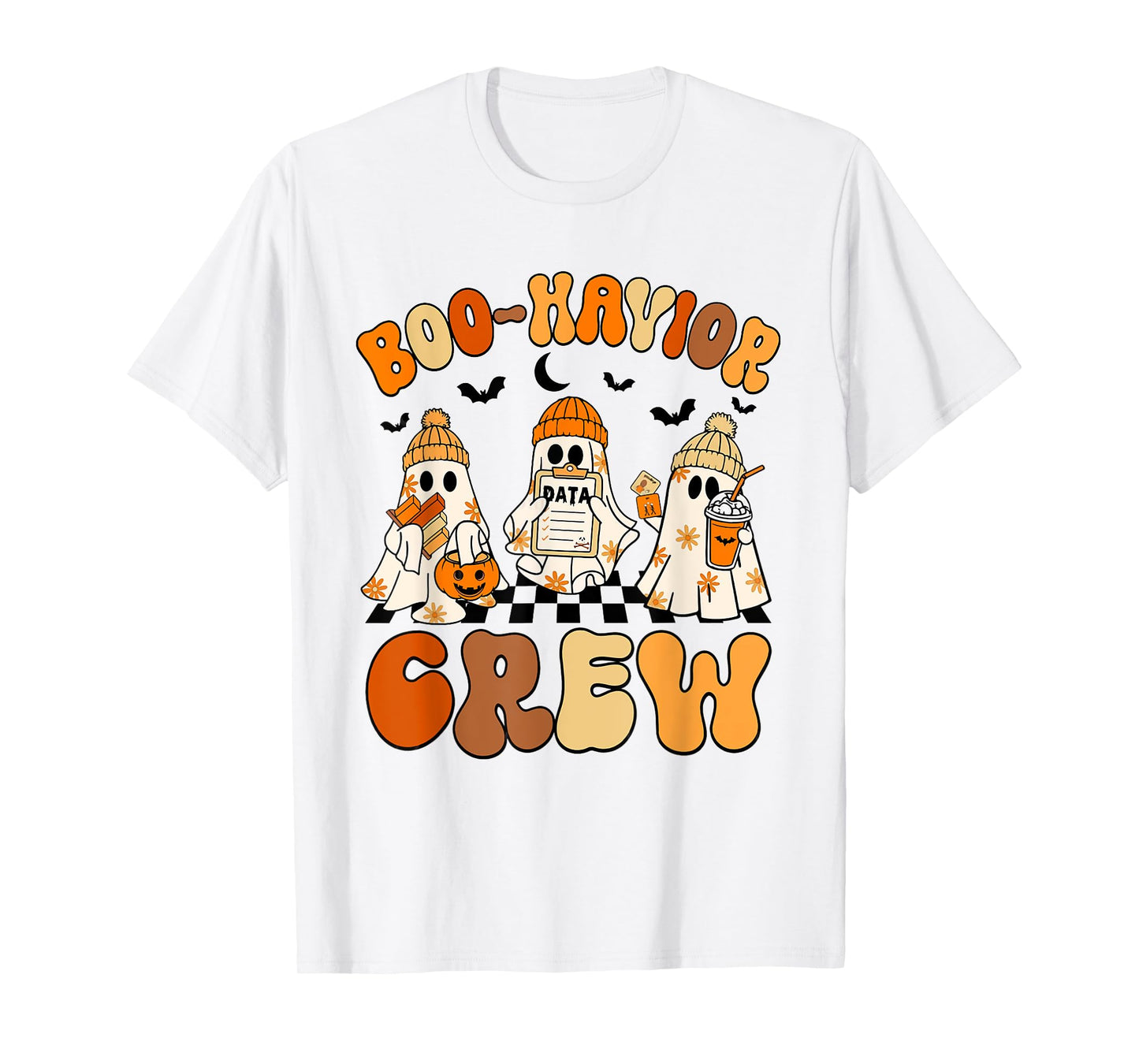 Retro Boo-Havior Crew Behavior Analyst Halloween ABA RBT T-Shirt