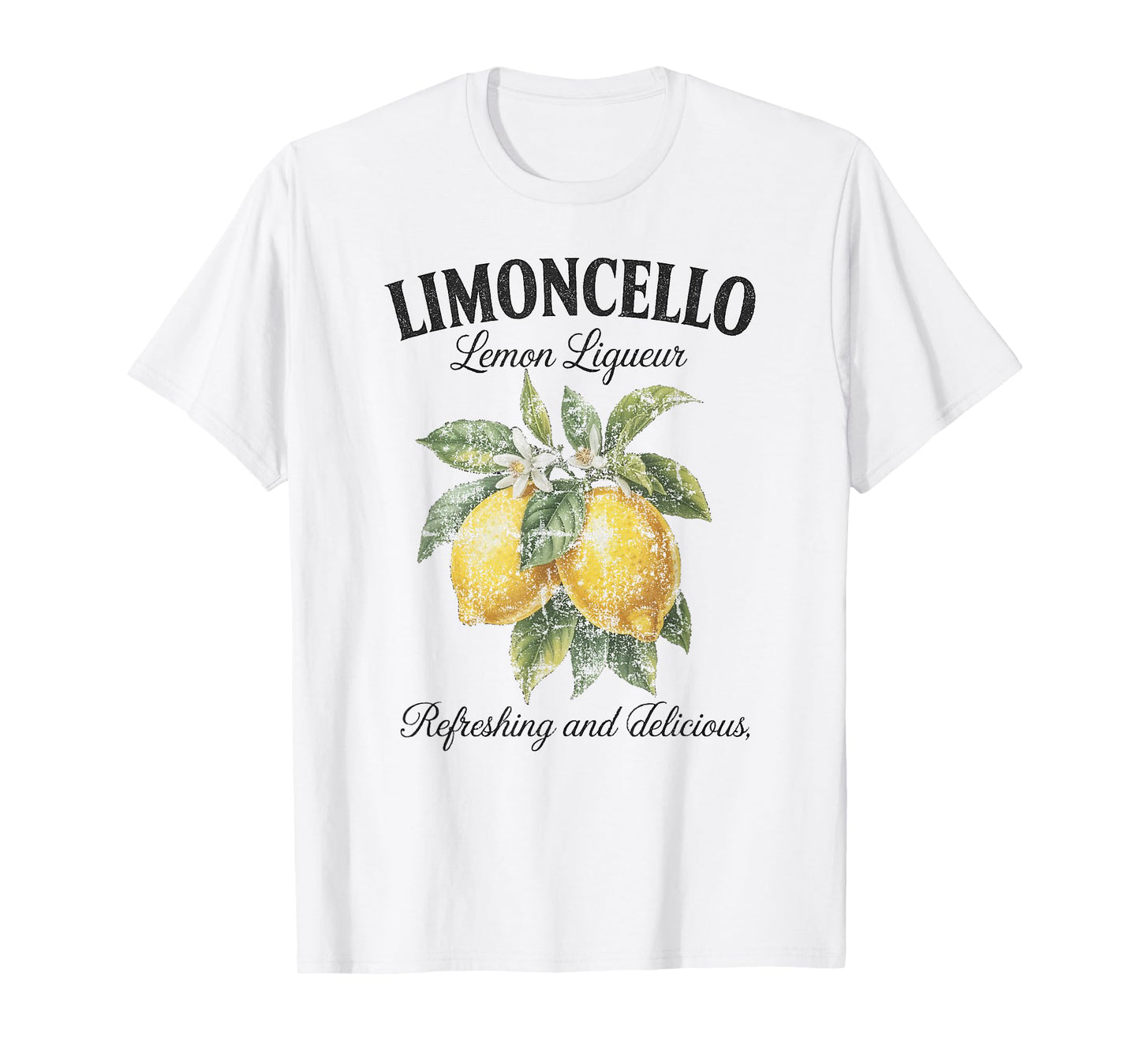 Limoncello Italy Vintage Refreshing Lemon Vacation Men Woman T-Shirt