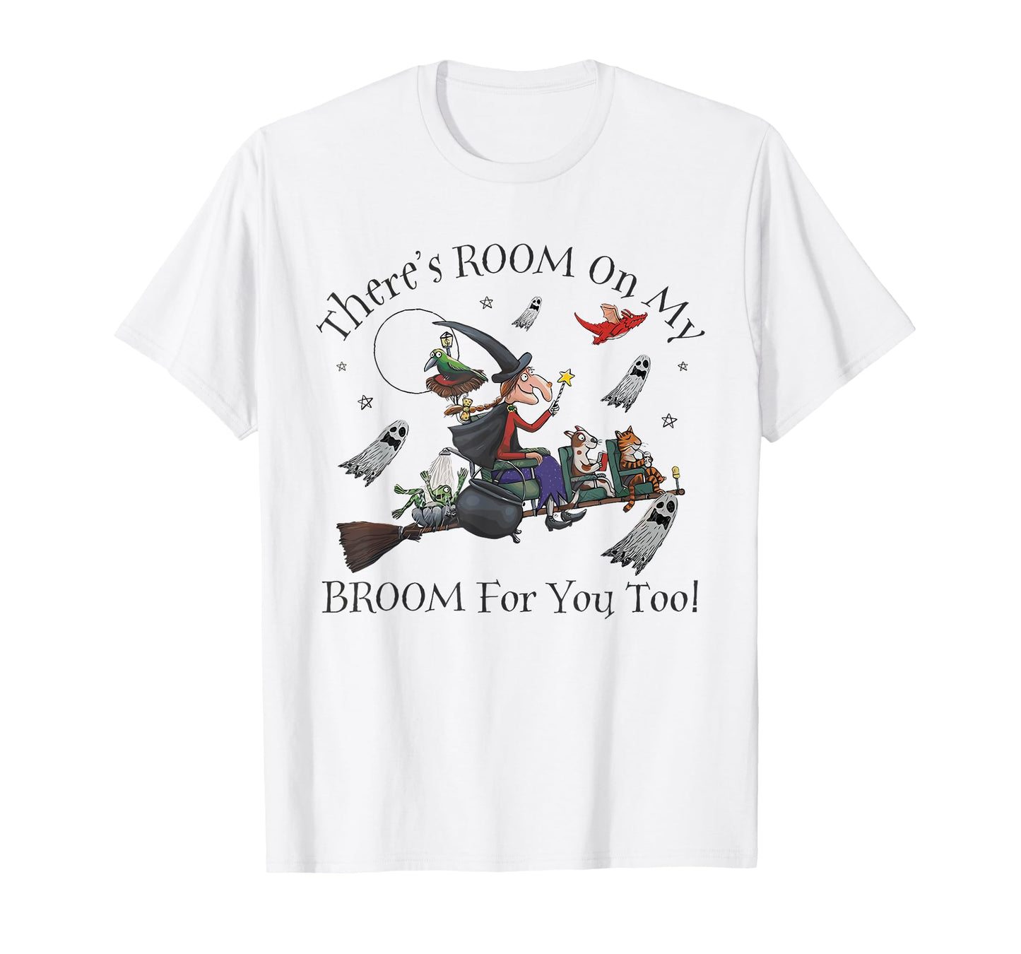 Halloween There's Room On My Broom For You Too Teacher T-Shirt